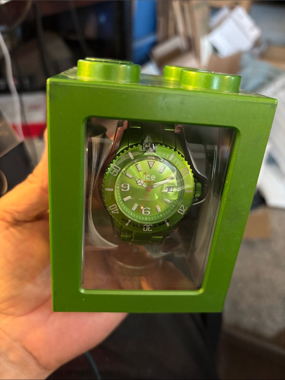 Ice Watch Lime Green Metal Bracelet Wristwatch